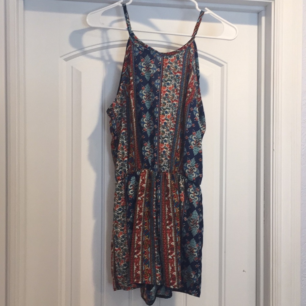 Tillys patterned romper. Size Small